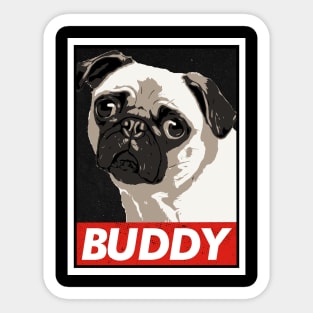 Puggy Buddy Sticker